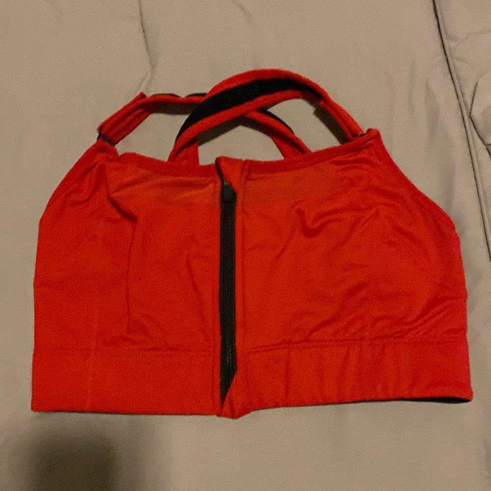 CVG Zipper-Front High Impact Sports Bra - XS